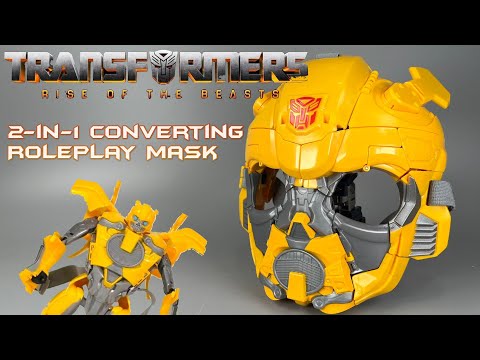 Transformers Rise of the Beasts 2-In-1 Bumblebee Converting Roleplay Mask