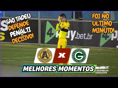 FOI NA RAÇA! Aparecidense 0 x 1 Goiás | Melhores Momentos | GOIANÃO 2025