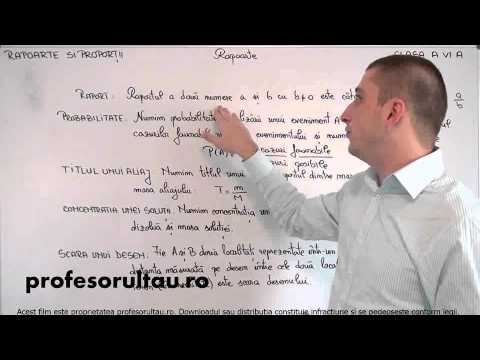 rapoarte proportii definitii exemple - profesorultau.ro