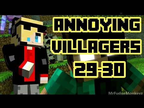 IRON GOLEMS GOES OP!!  annoying villagers 29-30