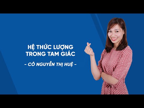 Hệ thức lượng trong tam giác - Toán 9 - Bài giảng miễn phí