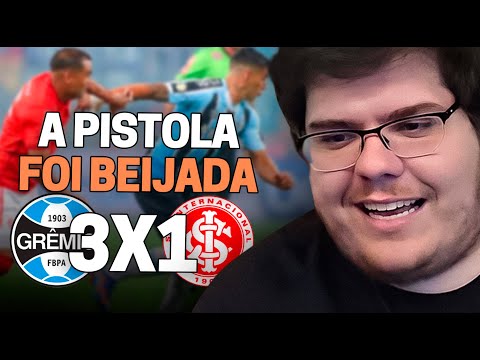 CASIMIRO REAGE: GRÊMIO 3 X 1 INTERNACIONAL PELO BRASILEIRÃO 2023 | Cortes do Casimito