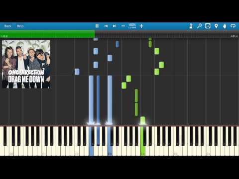 One Direction - DRAG ME DOWN (Piano Tutorial) SHEETS/MIDI