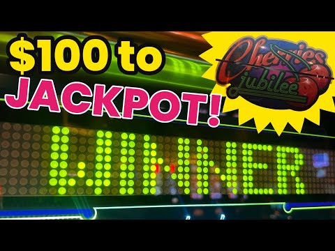 $100 Slot Budget 😱 LANDED A BIG JACKPOT! 🎰 Cherries jubilee slot machine live play!