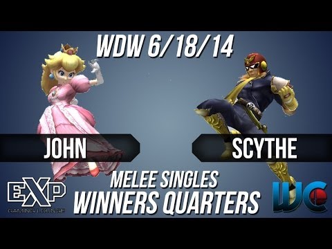WDW 6/18/14 - John (Peach) vs. Scythe (Falcon) Melee Singles Winners Quarters