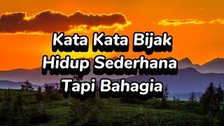 Download lagu KATA KATA BIJAK HIDUP SEDERHANA TAPI BAHAGIA mp3 Download lagu KATA KATA BIJAK HIDUP SEDERHANA TAPI BAHAGIA mp3