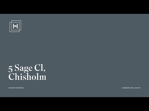 5 Sage Close, Chisholm, ACT 2905, 4 phòng ngủ, 1 phòng tắm, House
