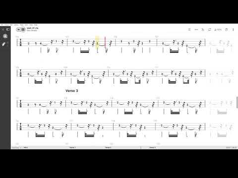 Walk Of Life ( Dire Straits ) ,Tablatura e base Senza Basso - Backing bass track - NO BASS