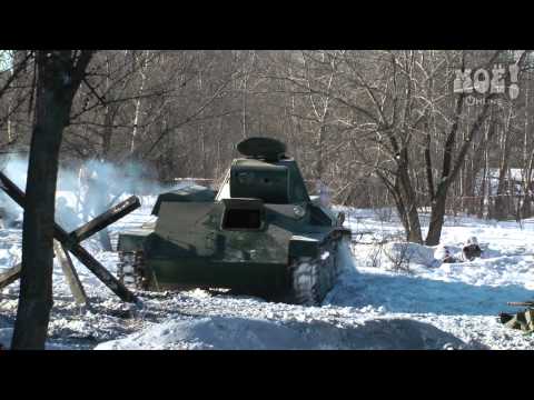 После реконструкции боёв за Воронеж зрители умывались снегом