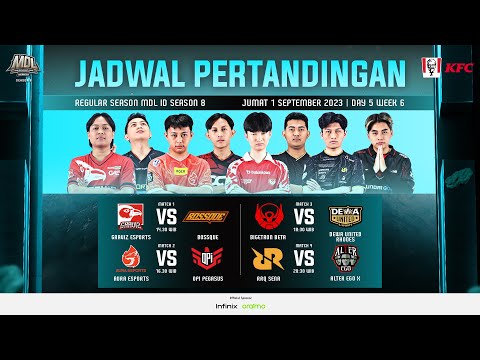 🔴 LIVE | MDL ID S8 | Regular Season | Hari 5 Minggu 6