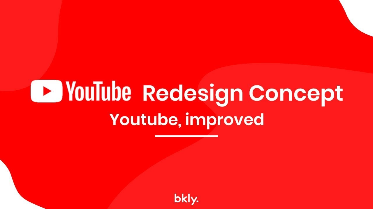 YouTube Redesign Concept by bkly
