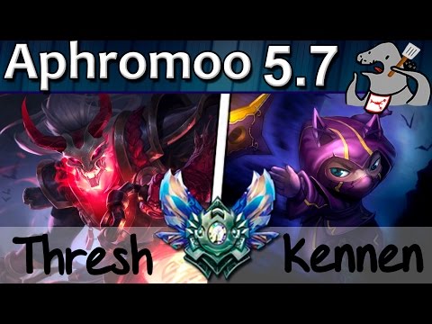 Aphromoo - Thresh/Lucian vs Kennen/Graves - Support - Diamond S5 | 125
