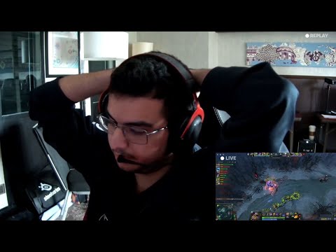 OG Ammar reaction after losing a teamfight with AEGIS and 25k GOLD LEAD TI11 The International 2022