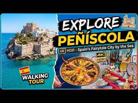 PEÑÍSCOLA 4K HDR - Spain's Fairytale City by the Sea | Walking Tour