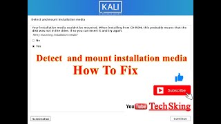 How Fix Detect And Mount CD-ROM Kali Linux Install 2021.1 | Error