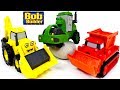 BOB THE BUILDER CONSTRUCTION VEHICLES WITH MASH MOLD MUCK ROLEY SCOOP THE BACKHOE UNBOXING