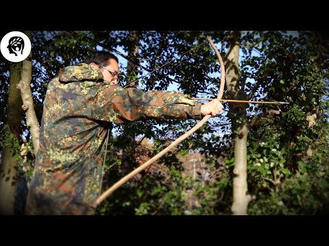 Primitive Wilderness Survival Bow made in 30 minutes!