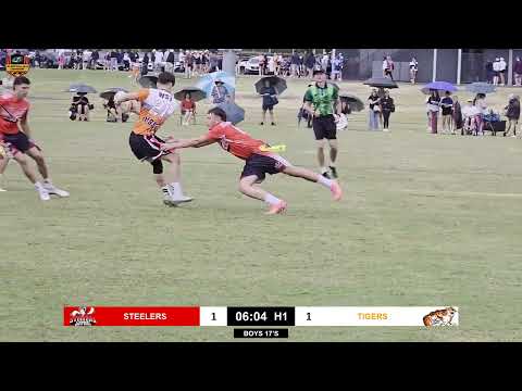 Oztag Junior Nationals 2025 -  17 Boys Round 6 - Illawarra Steelers Vs West Sydney Tigers