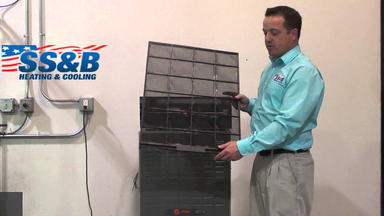 How to clean your Trane Clean Effects Air Cleaner. S S & B Heating & Cooling.
