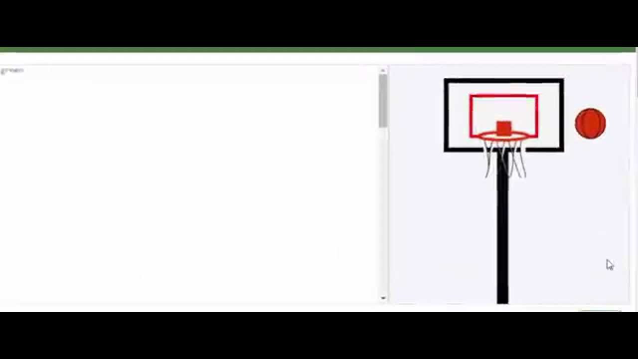 Art Show JavaScript Basketball Hoop