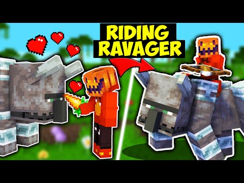 Wizard Craft Tamil - RIDING RAVAGER IN MINECRAFT TAMIL