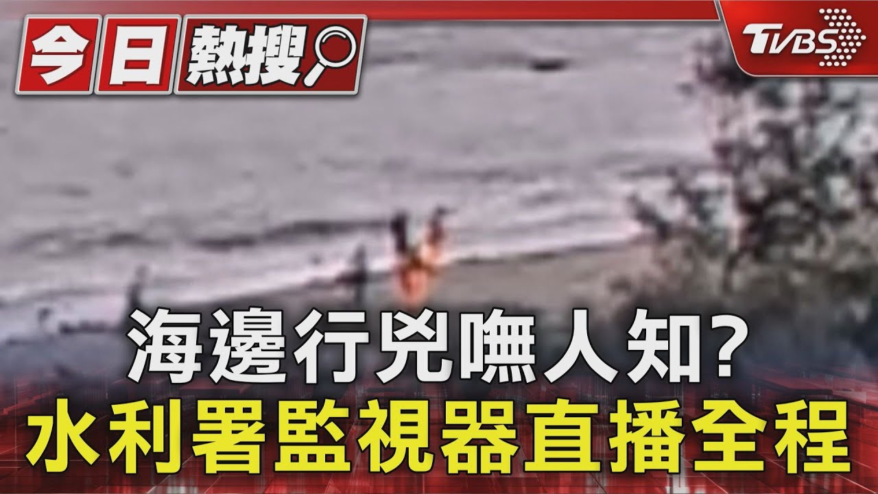 海邊行兇嘸人知？　水利署監視器直播全程