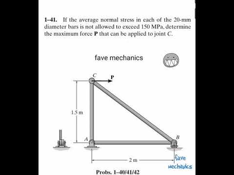 Problem 1-41/ Engineering Mechanics Materials.