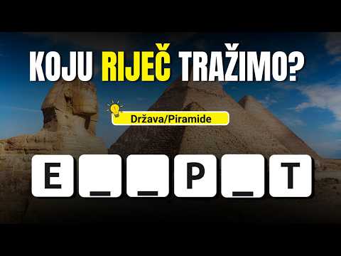 Pogodi Riječ od 6 Slova! 🧠 | Zabavni Kviz za Sve Uzraste