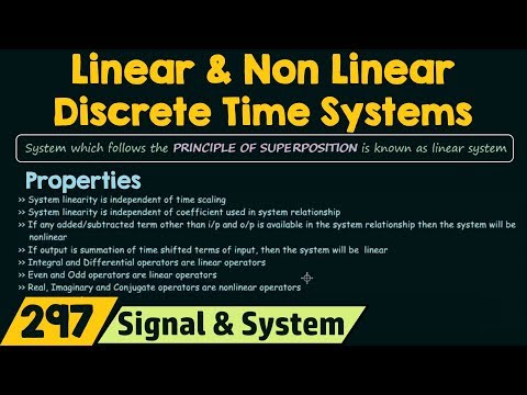 Linear and Non−Linear Discrete Time Systems
