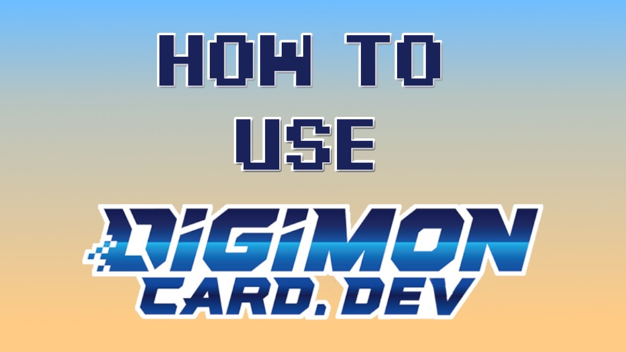 How to Use DigimonCard.Dev