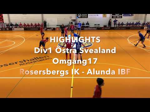 Highlights Rosersbergs IK - Alunda IBF