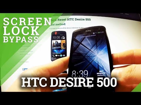 Hard Reset HTC Desire 500 - bypass screen lock protection
