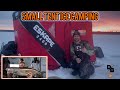 Video Thumbnail for ICE CAMPING IN A SMALL FLIP-OVER TENT | CHILD'S LAKE FISHING