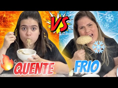 COMIDAS QUENTE VS FRIO ❄️🔥 FOOD CHALLENGE