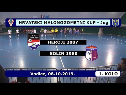 HMN KUP-JUG, 1. KOLO: HEROJI 2007 - SOLIN 1980, VODICE 08.10.2019.