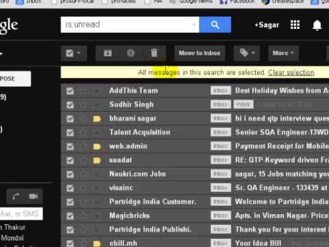 How to mark entire inbox as read in gmail