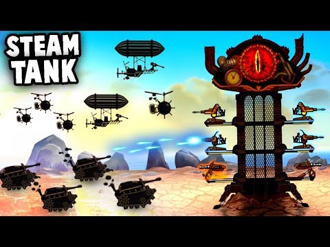 UNSTOPPABLE STEAM TANKS!  Steampunk Fortress Defense! (Steampunk Tower 2 Gameplay)
