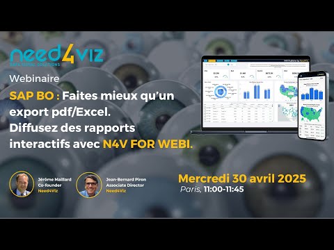 Faites mieux qu&rsquo;un export Pdf ou Excel – Diffusez des rapports interactifs avec N4V FOR WEBI