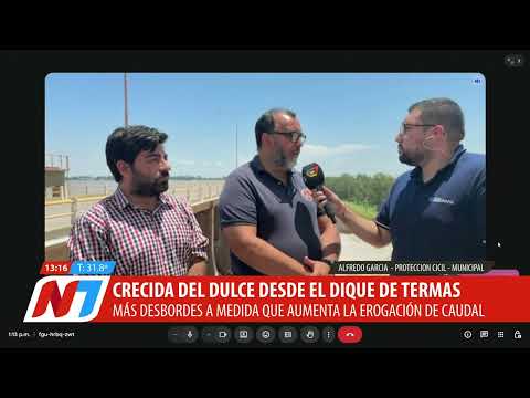 Crecida del Río Dulce: erogan casi mil metros cúbicos por segundo desde el embalse de Río Hondo