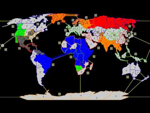 Warlight Tournament: Final round in a 5 Player FFA