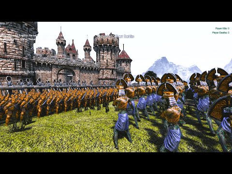 GOLDEN KNIGHT's GLORY vs MUMMY TITANS BRUTE FORCE - Ultimate Epic Battle Simulator | UEBS