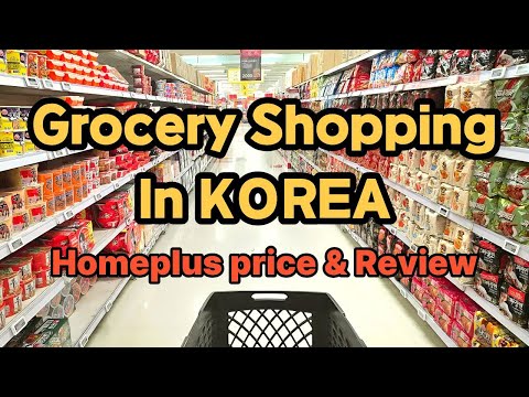 How Expensive is South Korea? 🇰🇷🛒 Grocery Shoppign V-log at HOMEPLUS