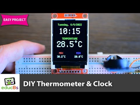 Raspberry Pi Pico Project - Thermometer & Clock ST7735 & DS3231