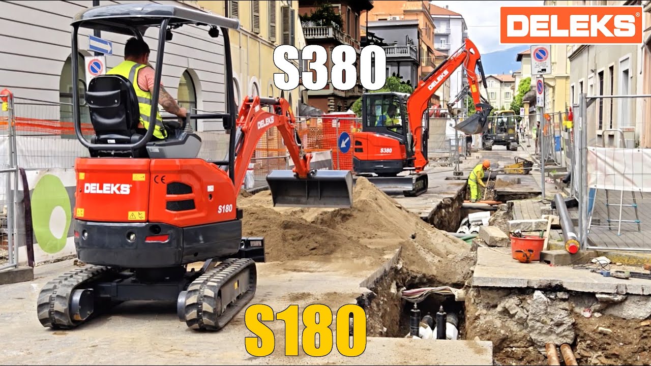 Cantiere stradale con S180 e S380