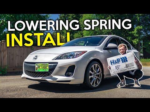 How To Install 04-13 Mazda 3 Lowering Springs (Step By Step)