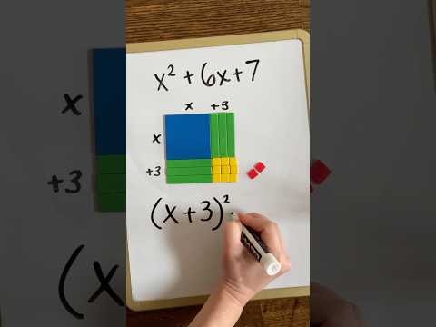 Complete the square using algebra tiles! It all makes sense!