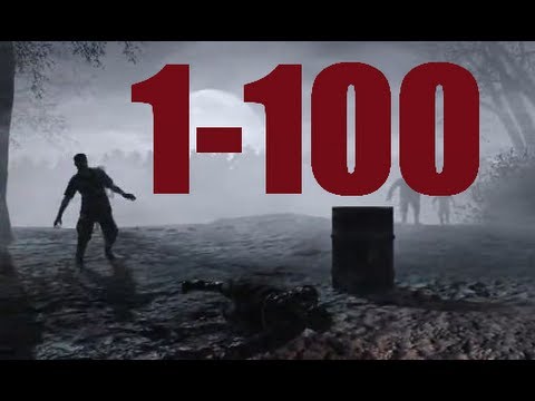 Nacht Der Untoten Rounds 1-100 Full Gameplay - Call of Duty World at War Zombies