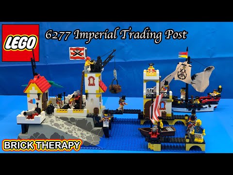 Vintage LEGO Pirates set 6277 Imperial Trading Post - Build and Review