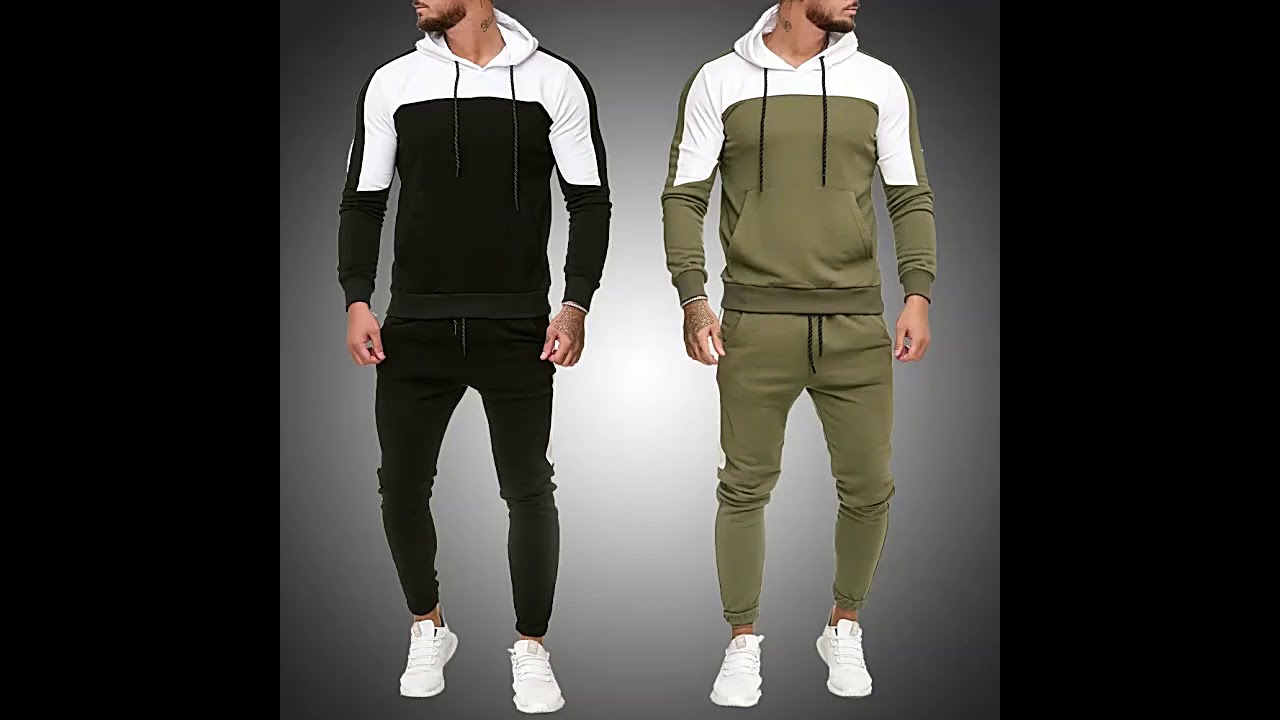 COMO ES MEJOR Y MAS BARATO Chándal para hombre, conjunto de Sudadera con capucha y pantalones