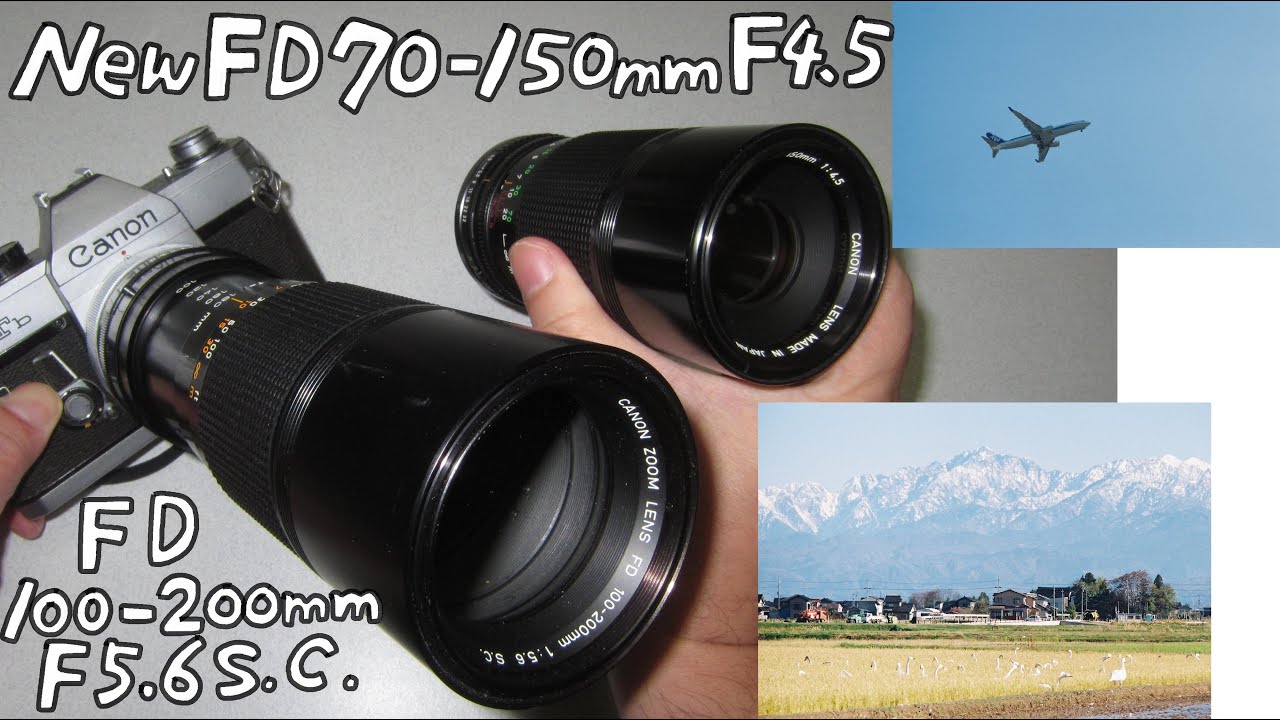 【オールドレンズとフィルムカメラ】Canon New FD 70-150mm F4.5 と Canon FD 100-200mm F5.6 S.C. を Canon FTb につけて撮影しました！